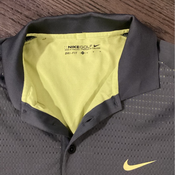 Nike Gray Long Sleeve golf Shirt - Picture 5 of 6